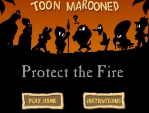لعبة حرب الكارتون Toon Marooned Protect The Fire