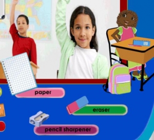 تعليم كلمات إنجليزية لمواد الصف Teach English words to grade materials