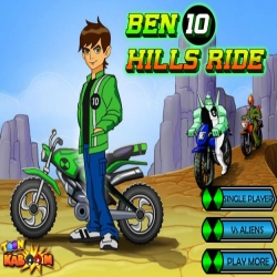لعبة بن10 يقود الدراجة