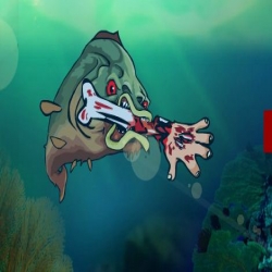 لعبة السمكة المتوحشة 2016 المخيفة